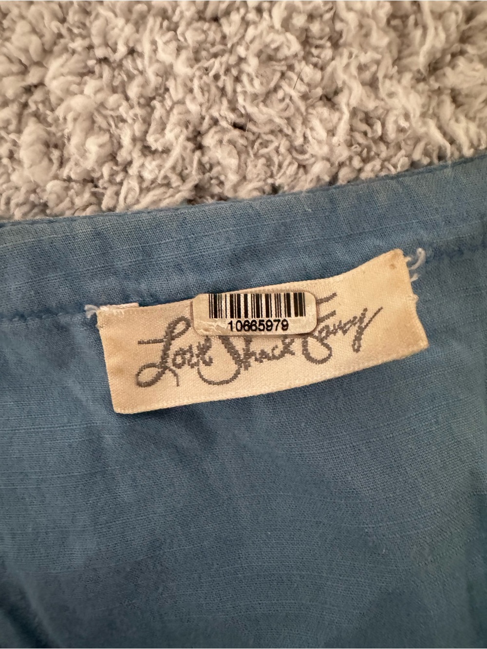 LoveShackFancy Blue Embroidered Mini Dress - Picture 2 of 3
